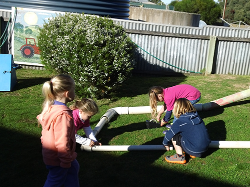 Children playing outside